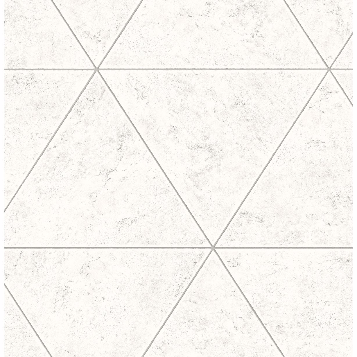 Polished Concrete Silver Geometric Wallpaper