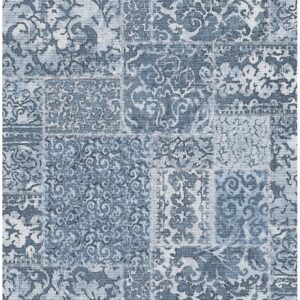 0037633 esma blue vintage carpet wallpaper