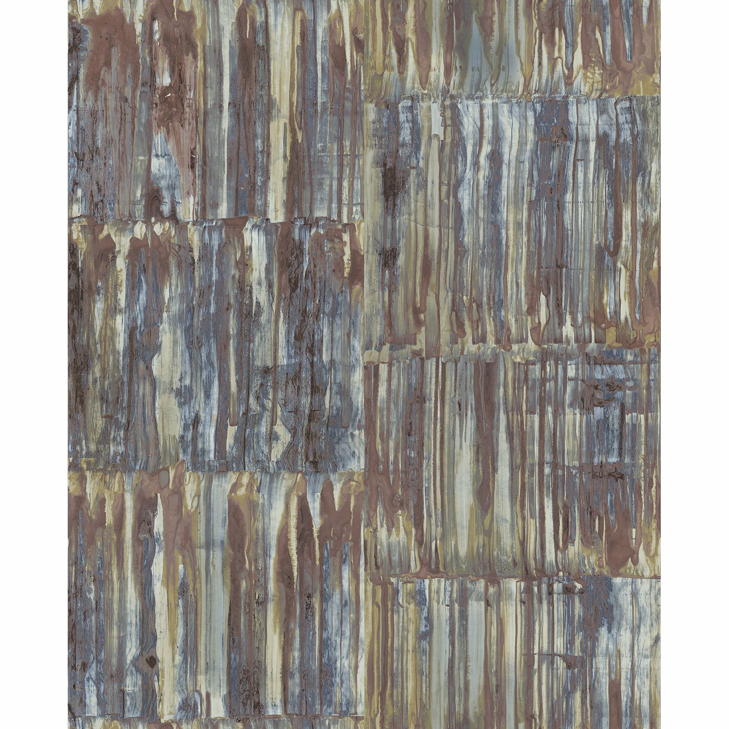 0037638 patina panels multicolor metal wallpaper