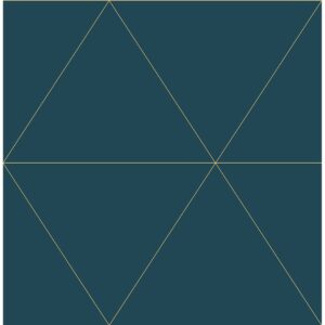 0037707 twilight teal geometric wallpaper
