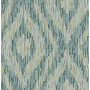 0037709 ethereal green ogee wallpaper