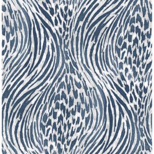 0037714 splendid blue animal print wallpaper
