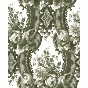0037724 dreamer green damask wallpaper