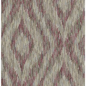 0037726 ethereal red ogee wallpaper