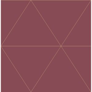 0037733 twilight red geometric wallpaper