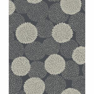 0037769 blithe charcoal floral wallpaper