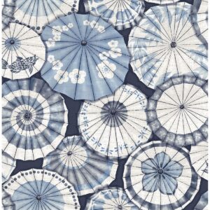 0037784 mikado blue parasol wallpaper