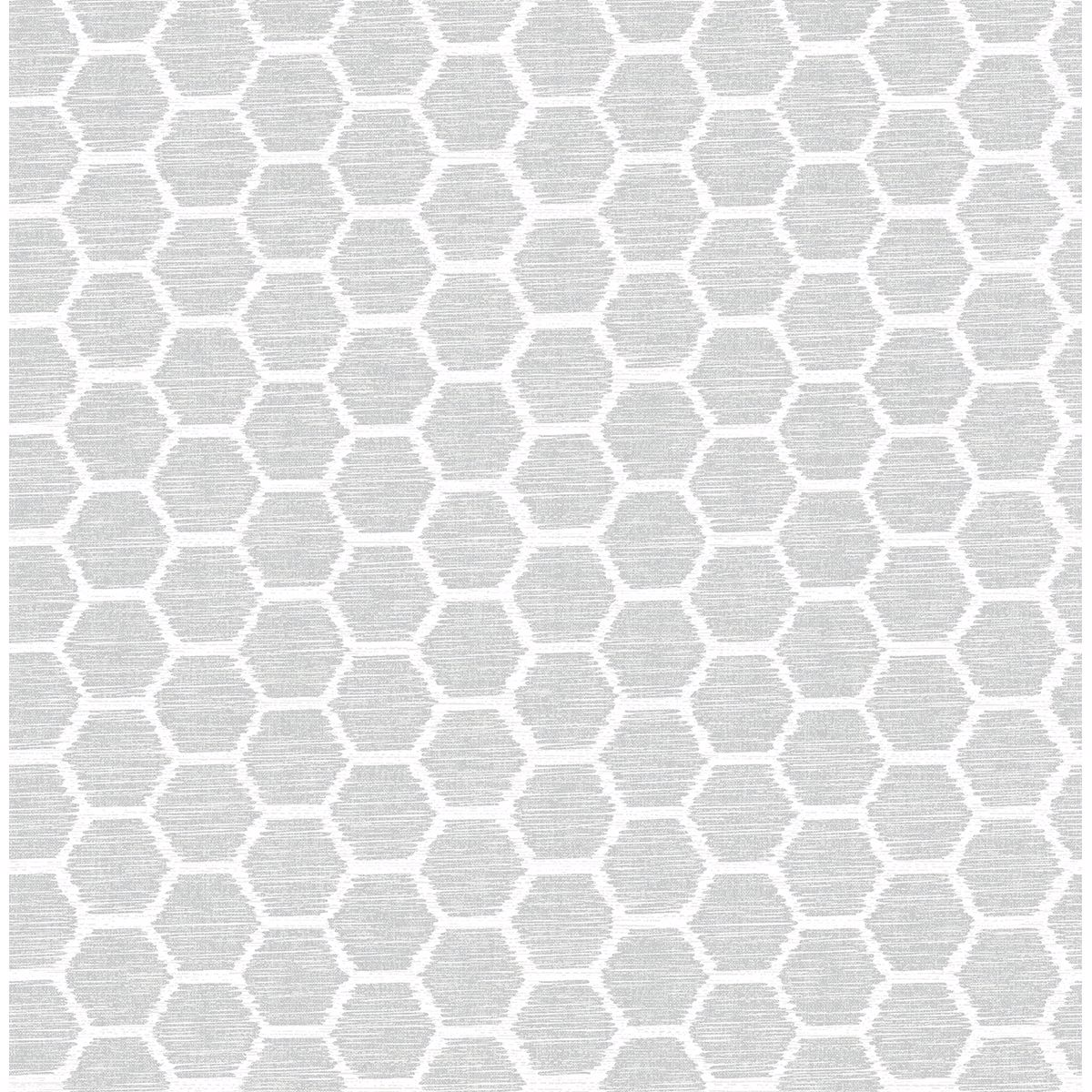0037887 aura grey honeycomb wallpaper