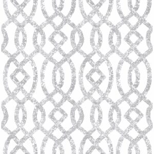 0037932 ethereal silver trellis wallpaper