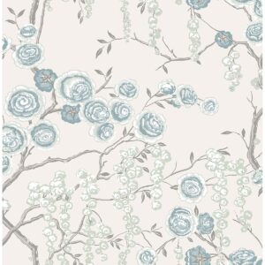 0037939 peony tree aqua wallpaper by sarah richardson