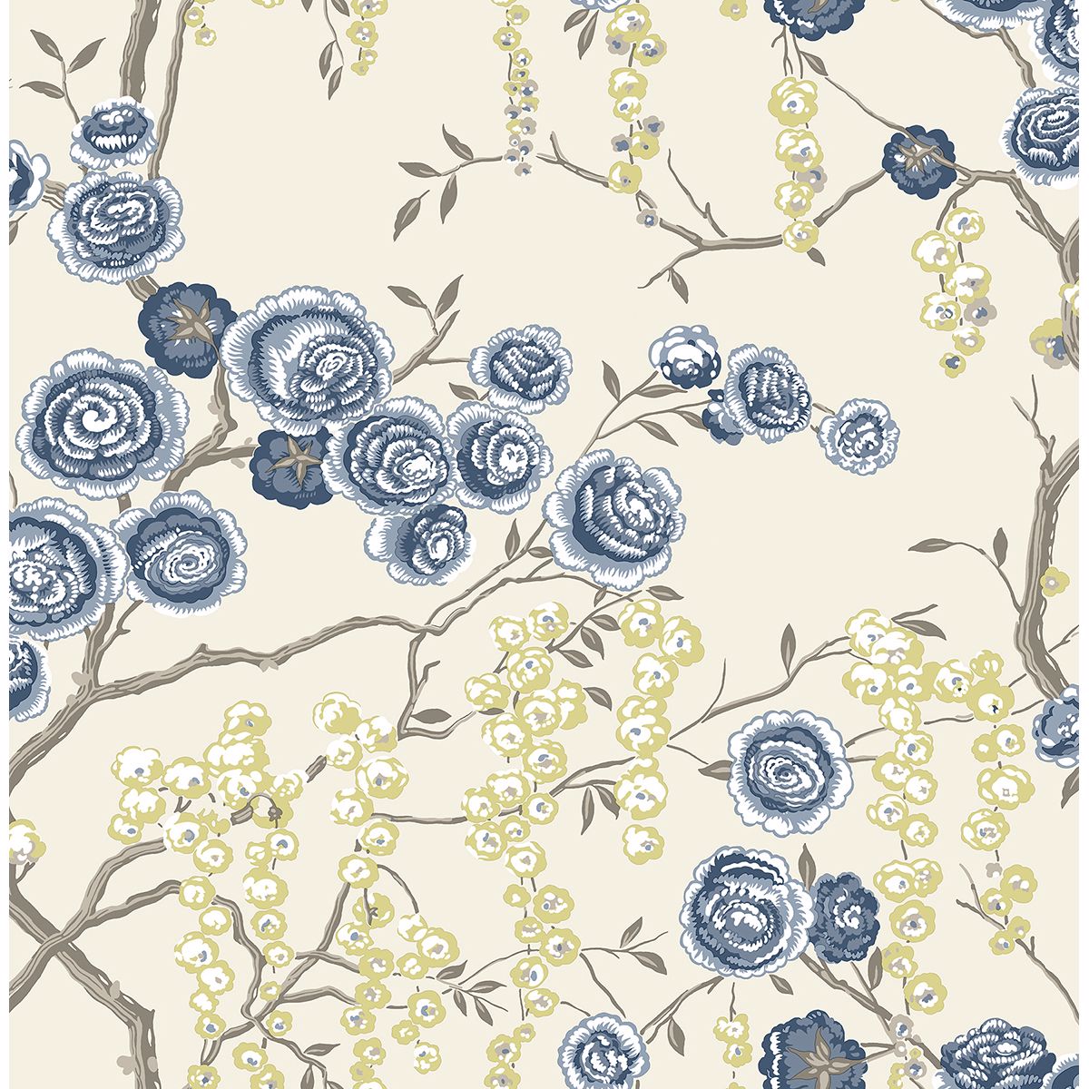 0037992 peony tree indigo wallpaper by sarah richardson