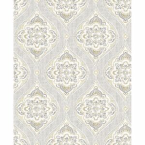 0038001 adele light grey damask wallpaper