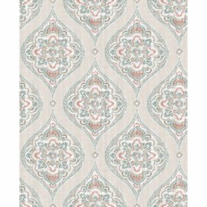 0038030 adele teal damask wallpaper