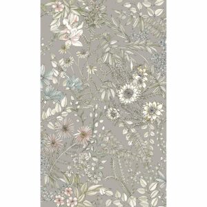 0038032 full bloom beige floral wallpaper