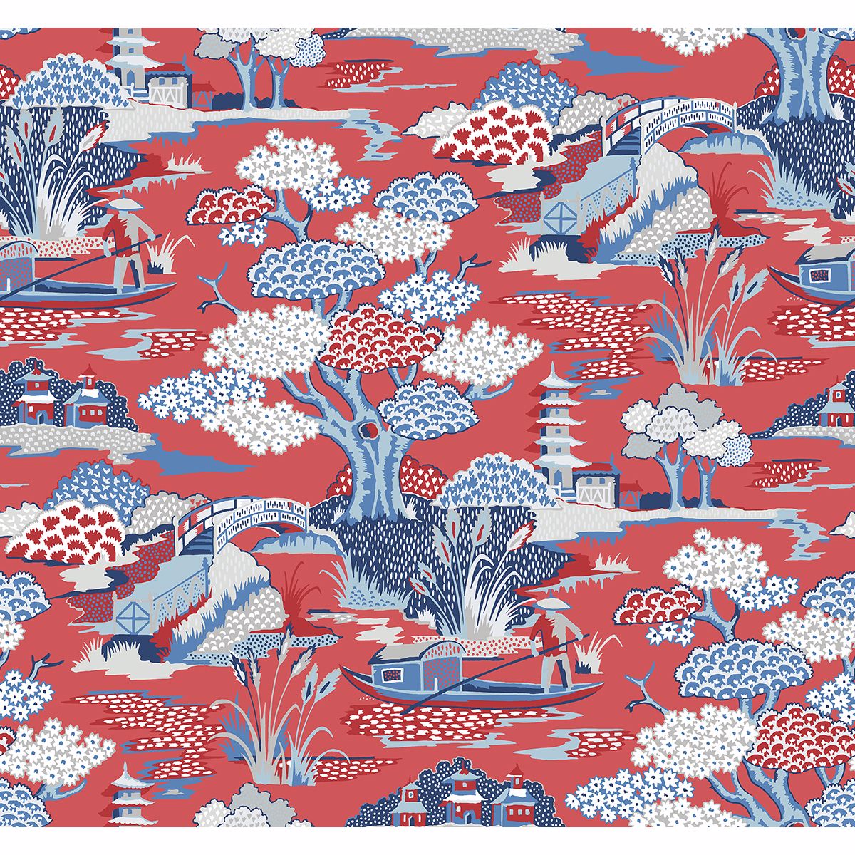 0038137 joy de vie red toile wallpaper