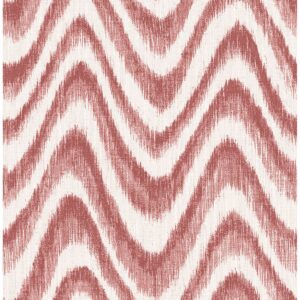 0038147 bargello red faux grasscloth wave wallpaper
