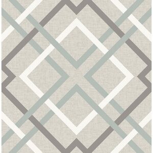 0038161 saltire emile taupe lattice wallpaper