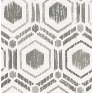 0038166 borneo taupe geometric grasscloth wallpaper