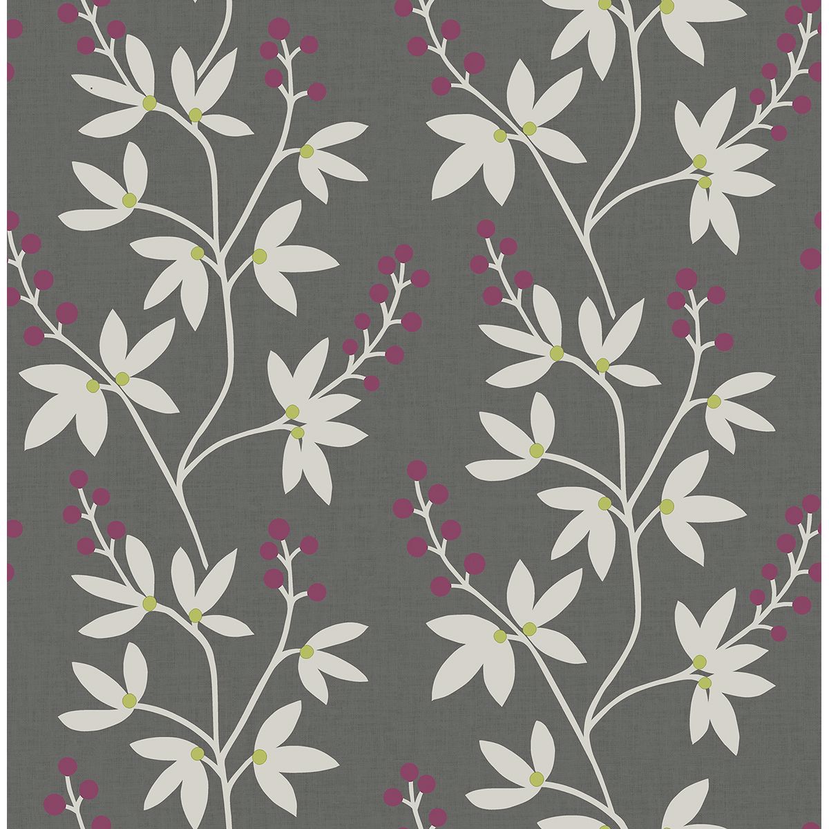 0038170 linnea elsa charcoal botanical trail wallpaper