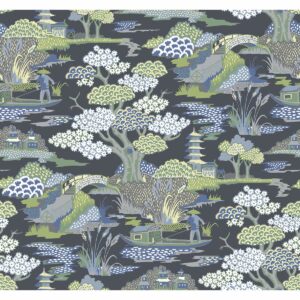 0038183 joy de vie indigo toile wallpaper