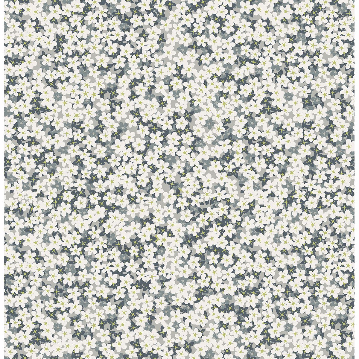 0038187 giverny grey miniature floral wallpaper