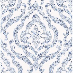 0038190 featherton blue floral damask wallpaper