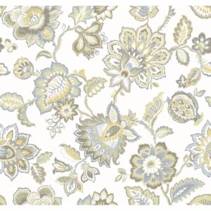 0038192 corona mustard jacobean wallpaper