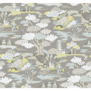 0038201 joy de vie grey toile wallpaper