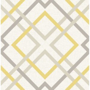 0038202 saltire emile yellow lattice wallpaper