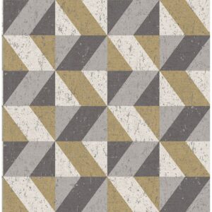 0038226 cerium metallic concrete geometric wallpaper