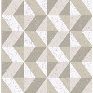 0038229 cerium neutral concrete geometric wallpaper