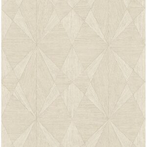 0038245 intrinsic cream geometric wood wallpaper