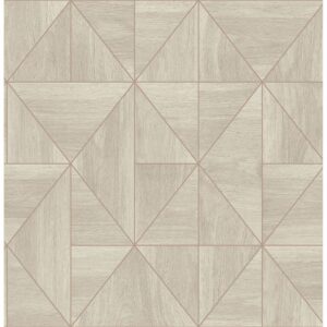 0038258 cheverny cream geometric wood wallpaper