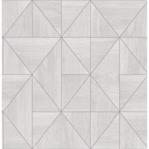 0038260 cheverny light grey geometric wood wallpaper