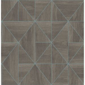 0038264 cheverny coffee geometric wood wallpaper