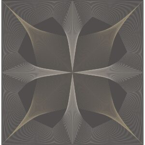 0038293 radius dark brown geometric wallpaper