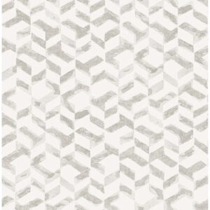 0038304 instep pewter abstract geometric wallpaper