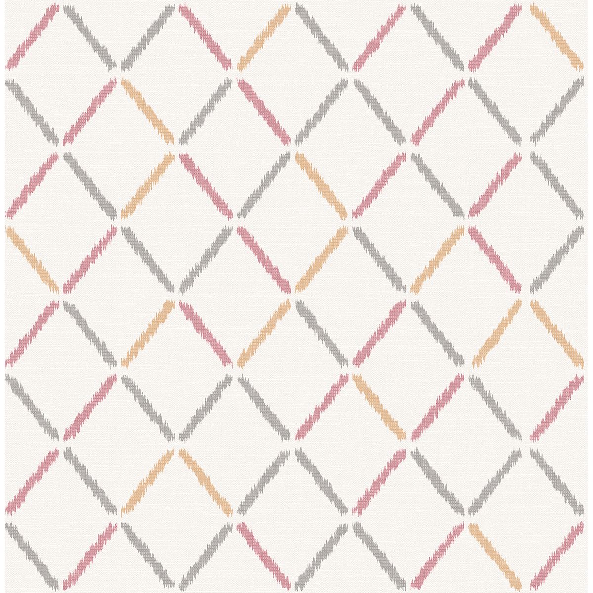 0038328 allotrope rose linen geometric wallpaper