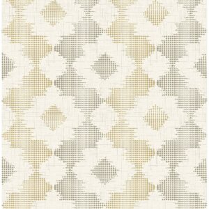0038334 babylon mustard abstract floral wallpaper