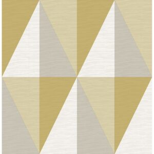 0038338 aspect yellow geometric faux grasscloth wallpaper