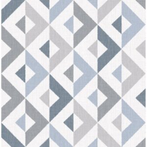 0038345 seesaw slate geometric faux linen wallpaper