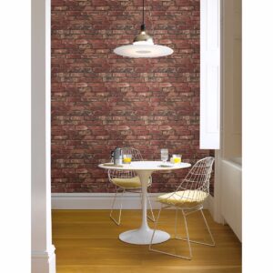 Debs Red Exposed Brick Wallpaper