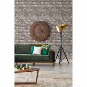 Debs Dove Exposed Brick Wallpaper