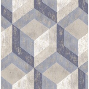 0038400 clarabelle blue rustic wood tile wallpaper