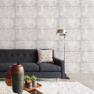 Reuther Grey Smooth Concrete Wallpaper