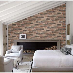 Rustin Red Reclaimed Bricks Wallpaper
