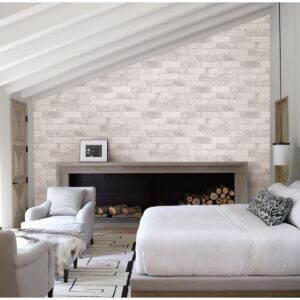 Rustin White Reclaimed Bricks Wallpaper