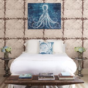 Donahue Off-White Tin Ceiling Wallpaper