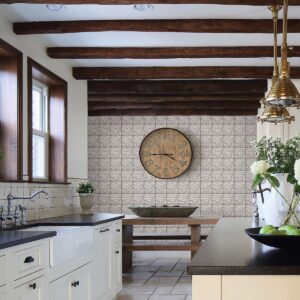Cornelius White Tin Ceiling Tile Wallpaper