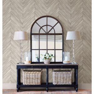 Parisian Light Grey Parquet Wallpaper